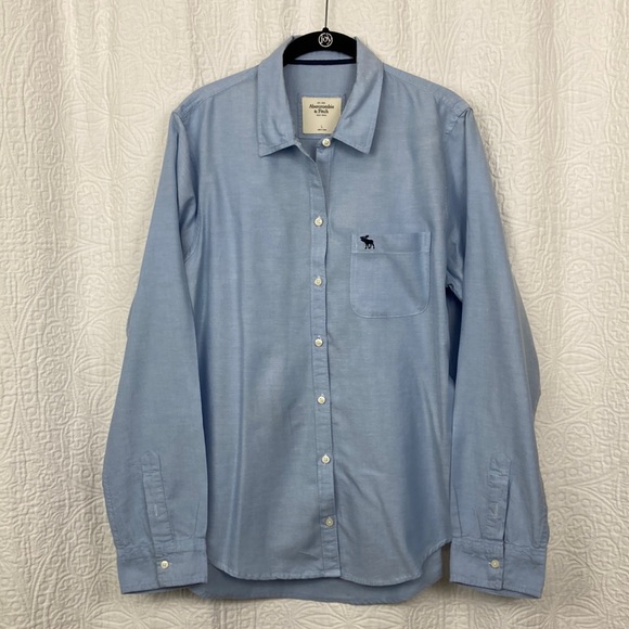 Abercrombie & Fitch Tops - Abercrombie & Fitch Women’s Classic Blue Oxford Shirt sz Large